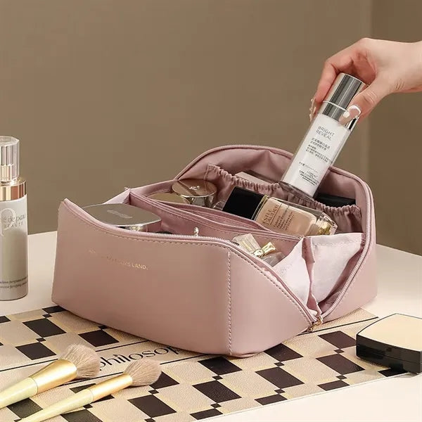 Waterproof Portable Pouch Open Flat Toiletry Bag