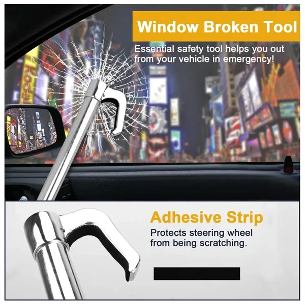 Universal Steering Wheel Brake Lock Anti-Theft Retractable
