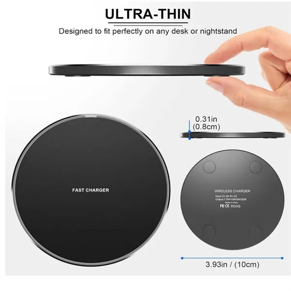 15W/30W Wireless Charger Fast Qi Charging Pad