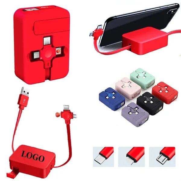 Retractable Multi Charger Cable Storage Box