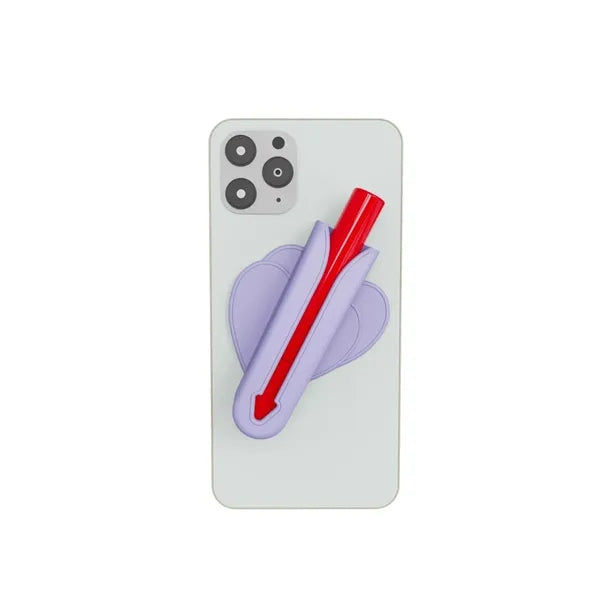Heart Shape Silicone Lip Phone Holder Back