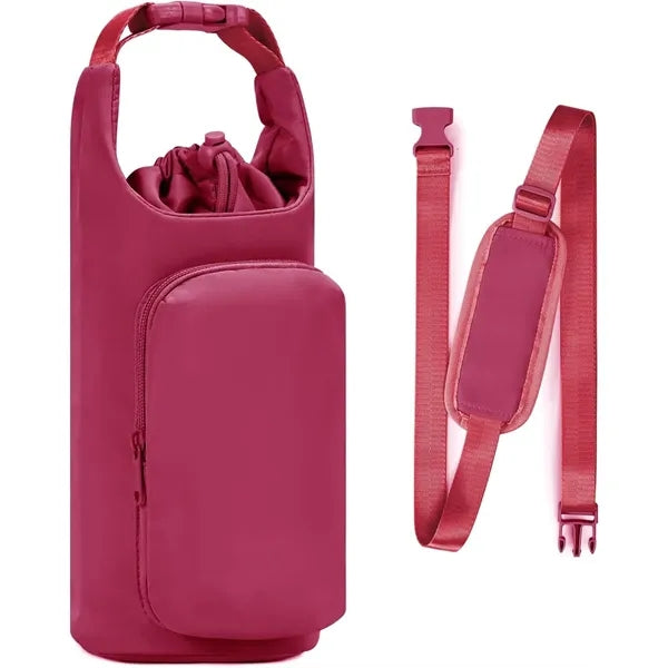 Water Bottle Carrier Bag with Phone Pocket