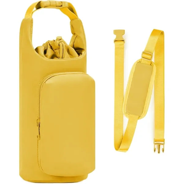 Water Bottle Carrier Bag with Phone Pocket