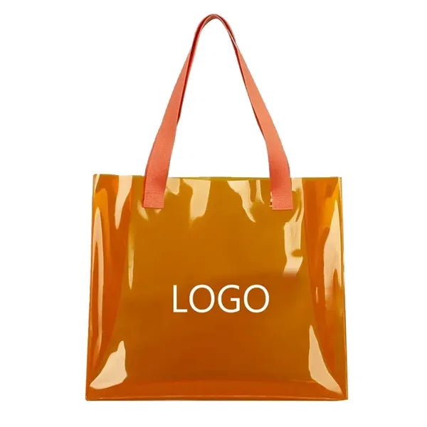 Large Capacity PVC Beach Bags with Woven Tote