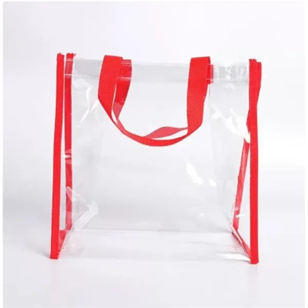 Approved see-through event tote for stadiums