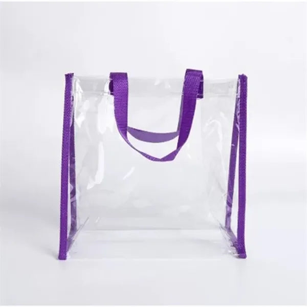 Approved see-through event tote for stadiums