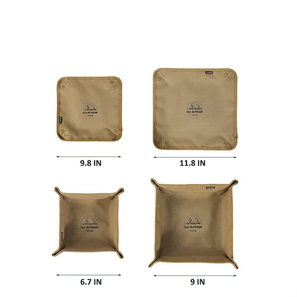 Outdoor Camping Tray Storage Box Foldable