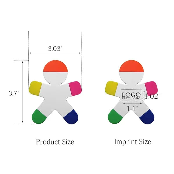 Human Shaped Five color Highlighter
