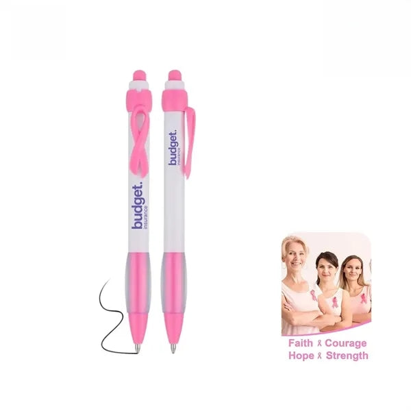 Pink Ribbon Breast Cancer Awareness Pen-OCEAN