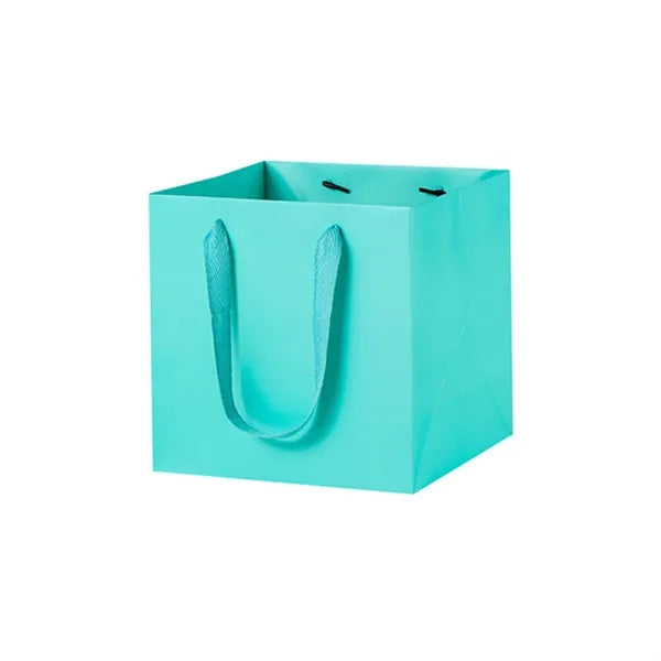 Vibrant Square Paper Gift Bags for Presents With Handles