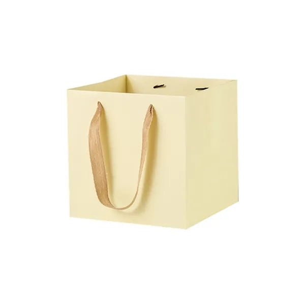 Vibrant Square Paper Gift Bags for Presents With Handles