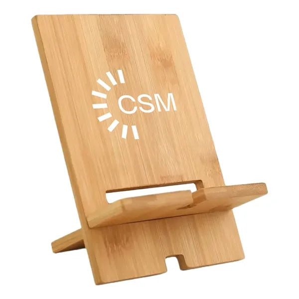 Eco-Friendly Bamboo Cell Phone Stand