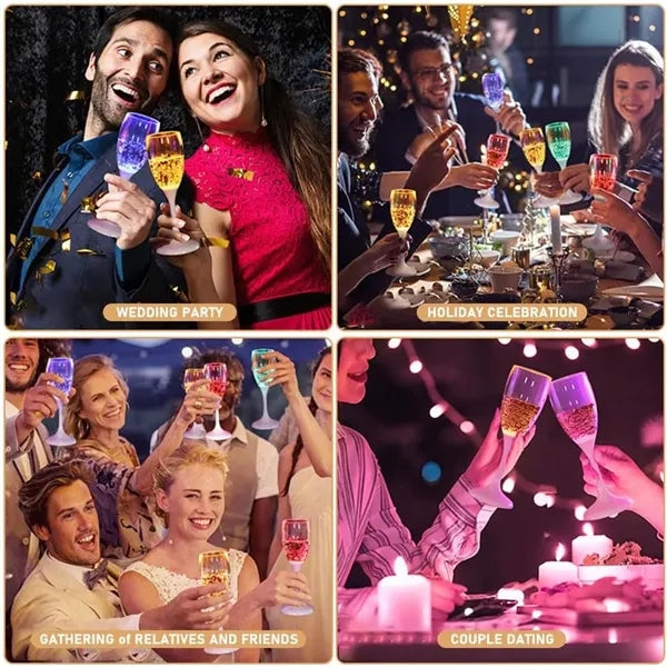 LED Champagne Flutes Cup