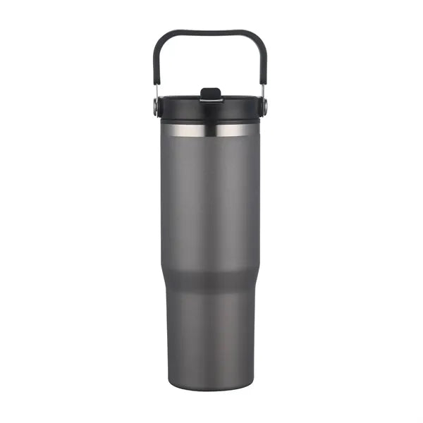 30oz. Double Wall SS / PP Mug with Handle and Flip Straw