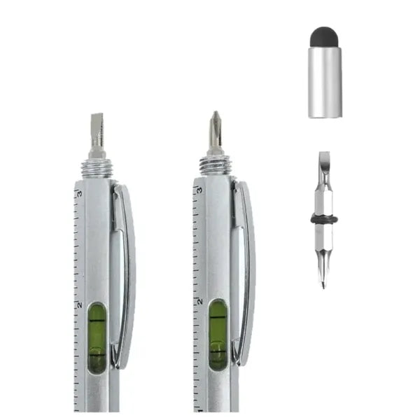 Union printed - 6 in 1 Stylus Multitool Pen with Ruler Level