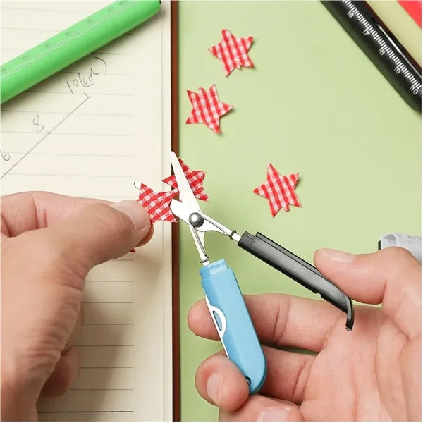 3 In 1 Ballpoint Pen Cutter with Foldable Scissors