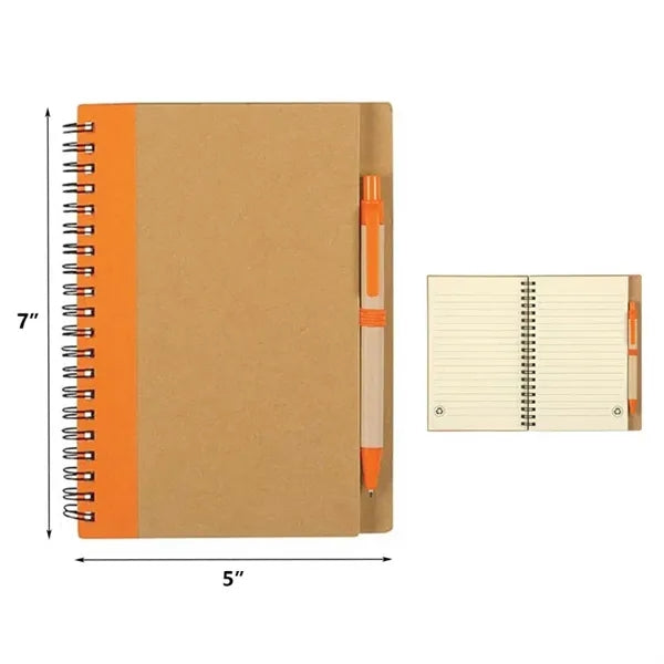 5" x 7" Spiral Notebook with Pen Set