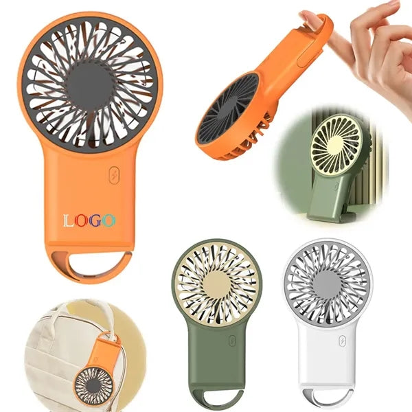 Mini Portable Rechargeable Fan With Hook