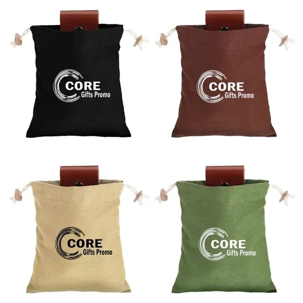 Canvas Foraging Drawstring Bag