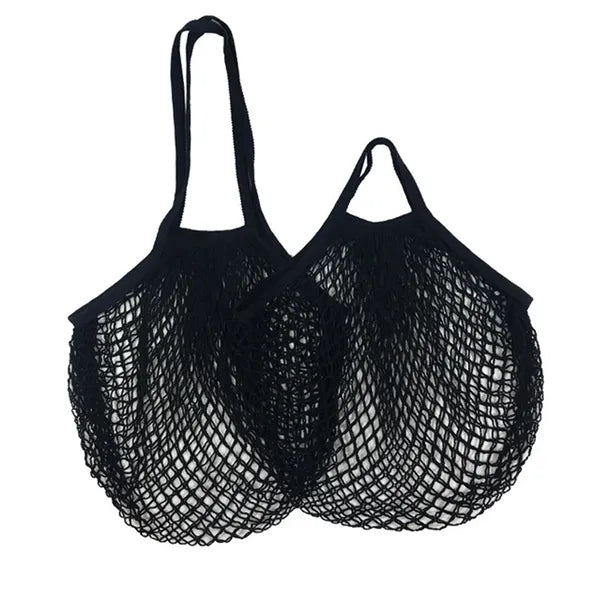 Collapsible Cotton Mesh Tote