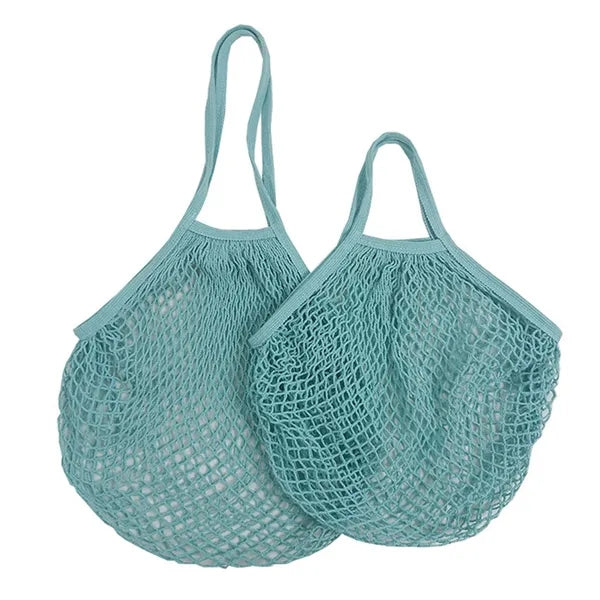 Collapsible Cotton Mesh Tote