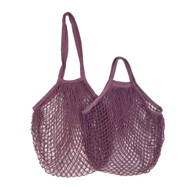 Collapsible Cotton Mesh Tote