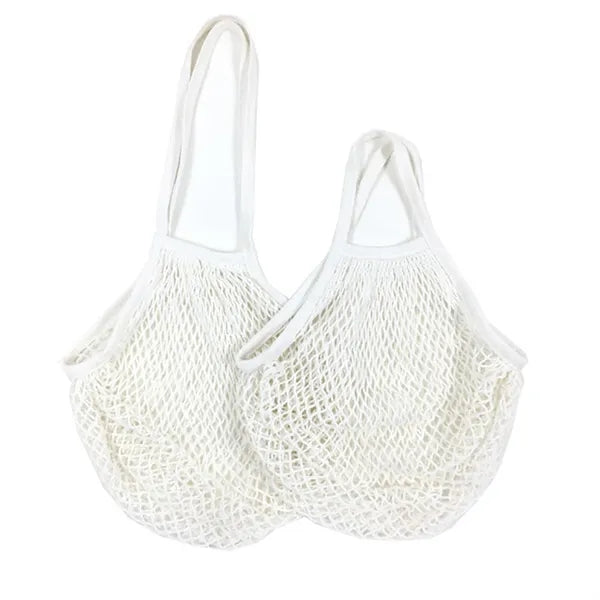 Collapsible Cotton Mesh Tote