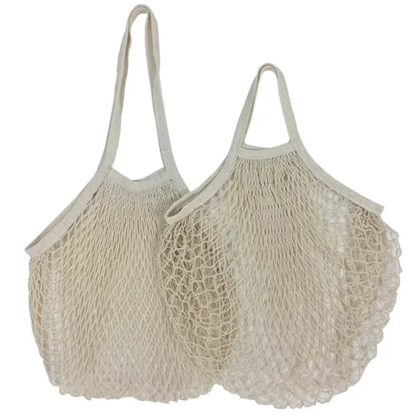 Collapsible Cotton Mesh Tote