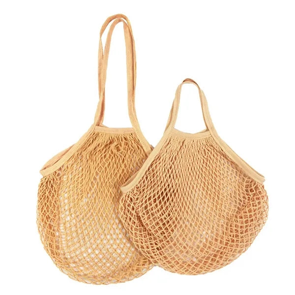 Collapsible Cotton Mesh Tote