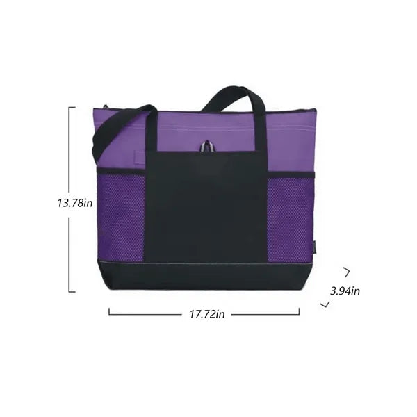 Utility Top Zipper Nurse Teacher Gifts Shopping Tote Bag