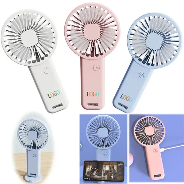 Mini Portable Rechargeable Fan With Stand