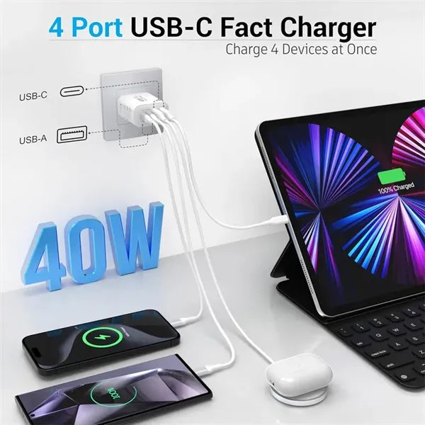 40W USB C Charger Fast Charging Block