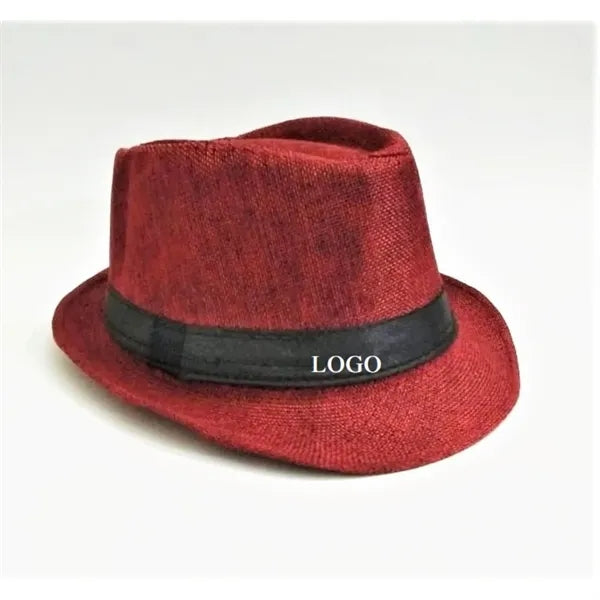 Elegant Linen Fedora Hat