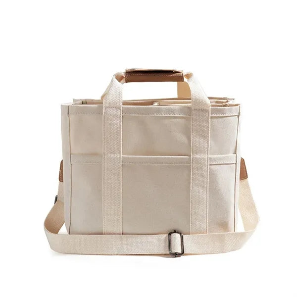 Large Capacity Multi Pocket Canvas Hand Messenger Bag