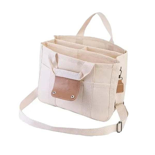 Large Capacity Multi Pocket Canvas Hand Messenger Bag