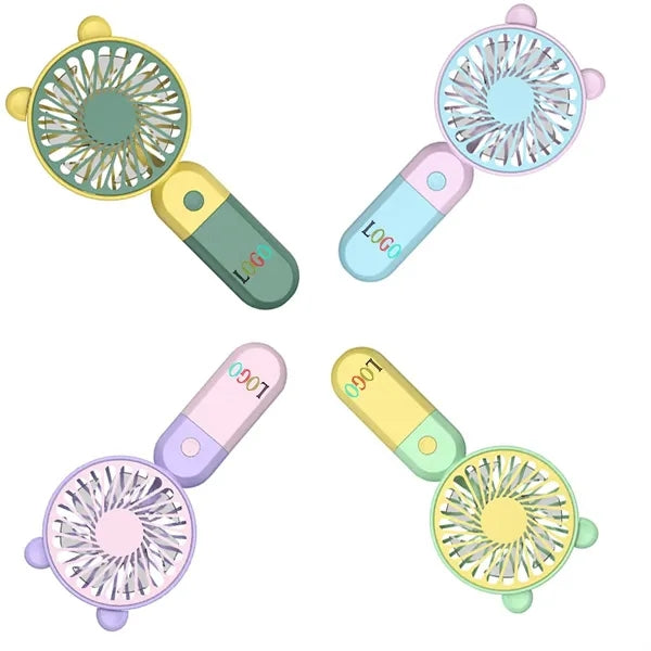 Mini Portable Rechargeable Fan With Stand