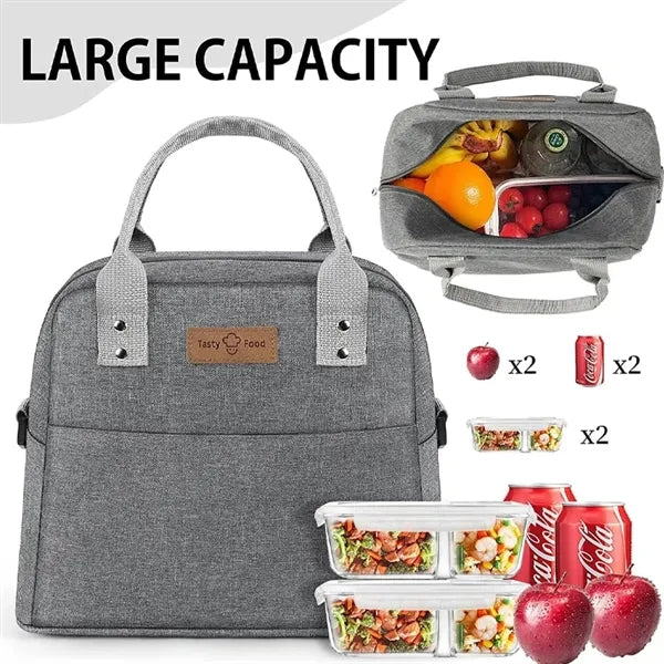 Insulated Lunch Bags with Adjustable Shoulder Strap