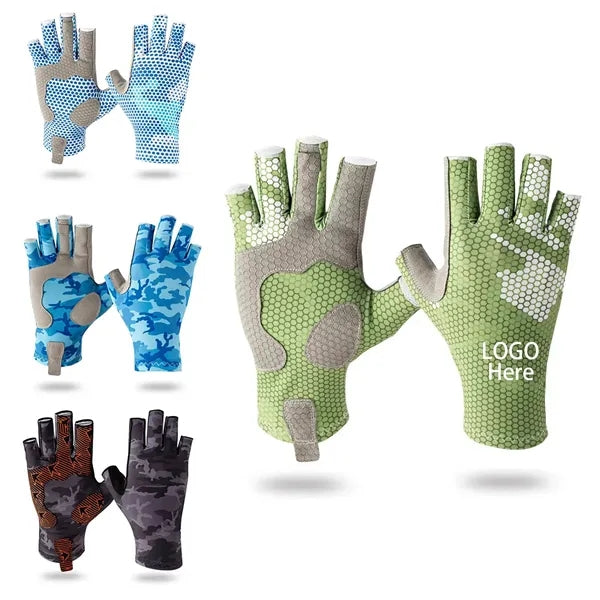Sun UPF50+ Fishing Gloves UV Protection