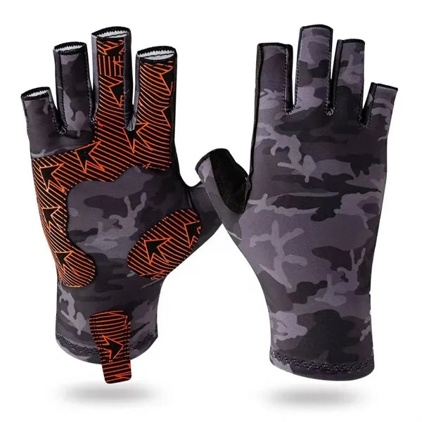 Sun UPF50+ Fishing Gloves UV Protection