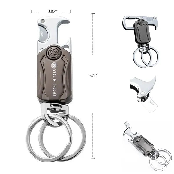 4-IN-1 Multi-Functional Spinner Knife Car Key Holder