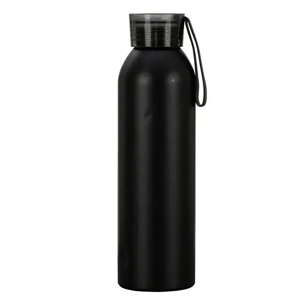 22 OZ Recycled Aluminum Bottle With Carry Strap Lid