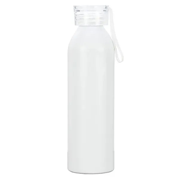 22 OZ Recycled Aluminum Bottle With Carry Strap Lid