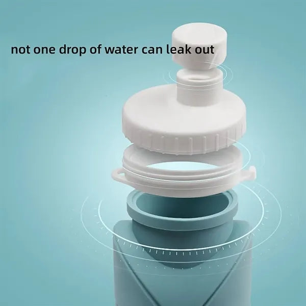20.7oz Silicone Folding Water Bottle