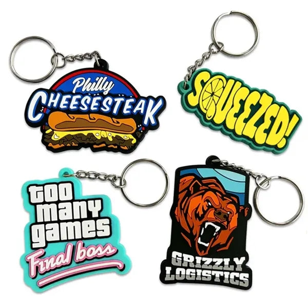 Made PVC 3D Keychain Or Key Tag