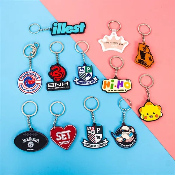 Made PVC 3D Keychain Or Key Tag