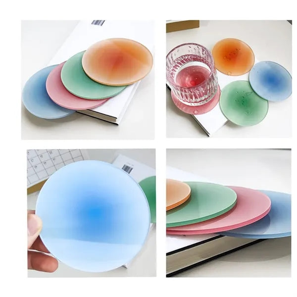 Drink Colorful Funny Round Acrylic Coaster