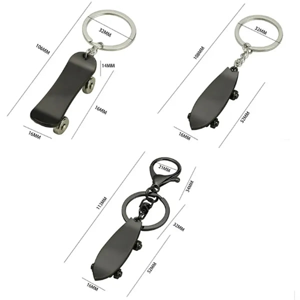 Mini Scooter Metal Keychain