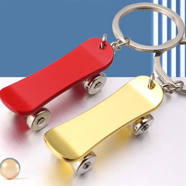 Mini Scooter Metal Keychain