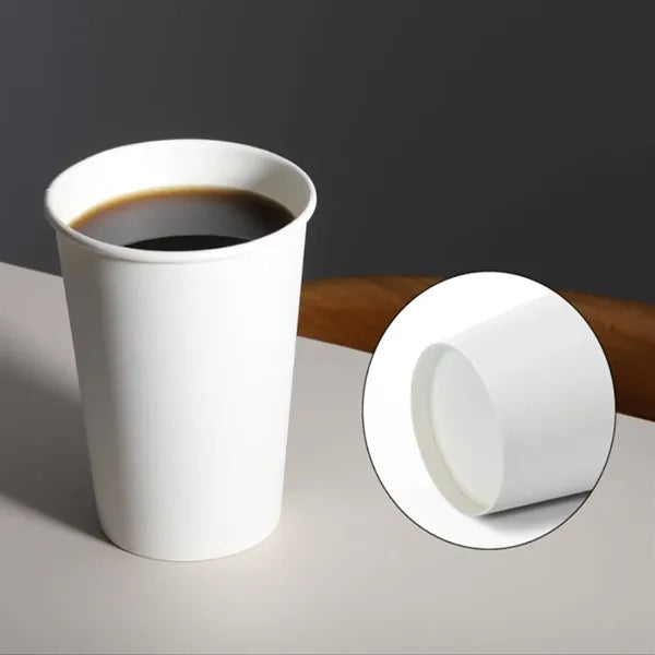 White Paper Hot/Cold Disposable Beverage Drinking Cup