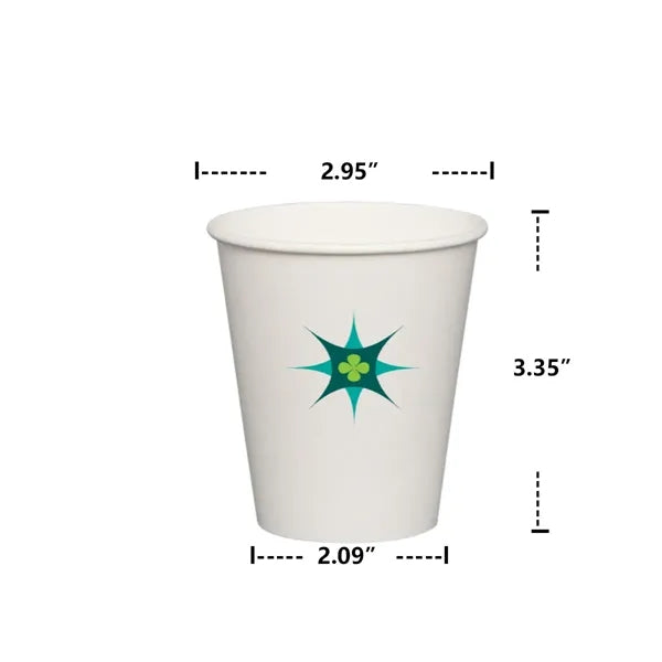 White Paper Hot/Cold Disposable Beverage Drinking Cup